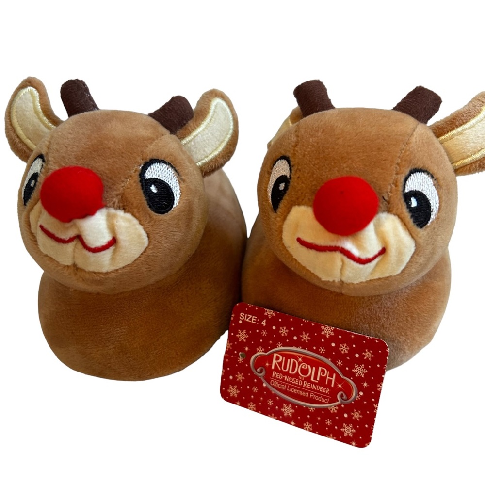 Rudolph the Red Nosed Reindeer Christmas Slippers